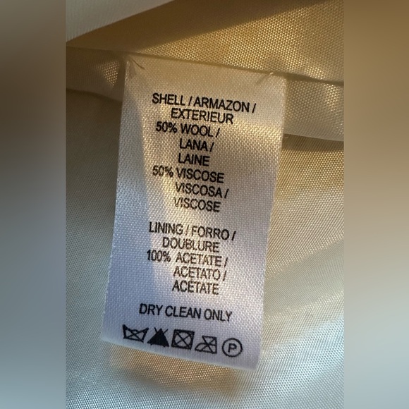 Mac and Jac medium length cream coloured pea coat, size L - Picture 5 of 8